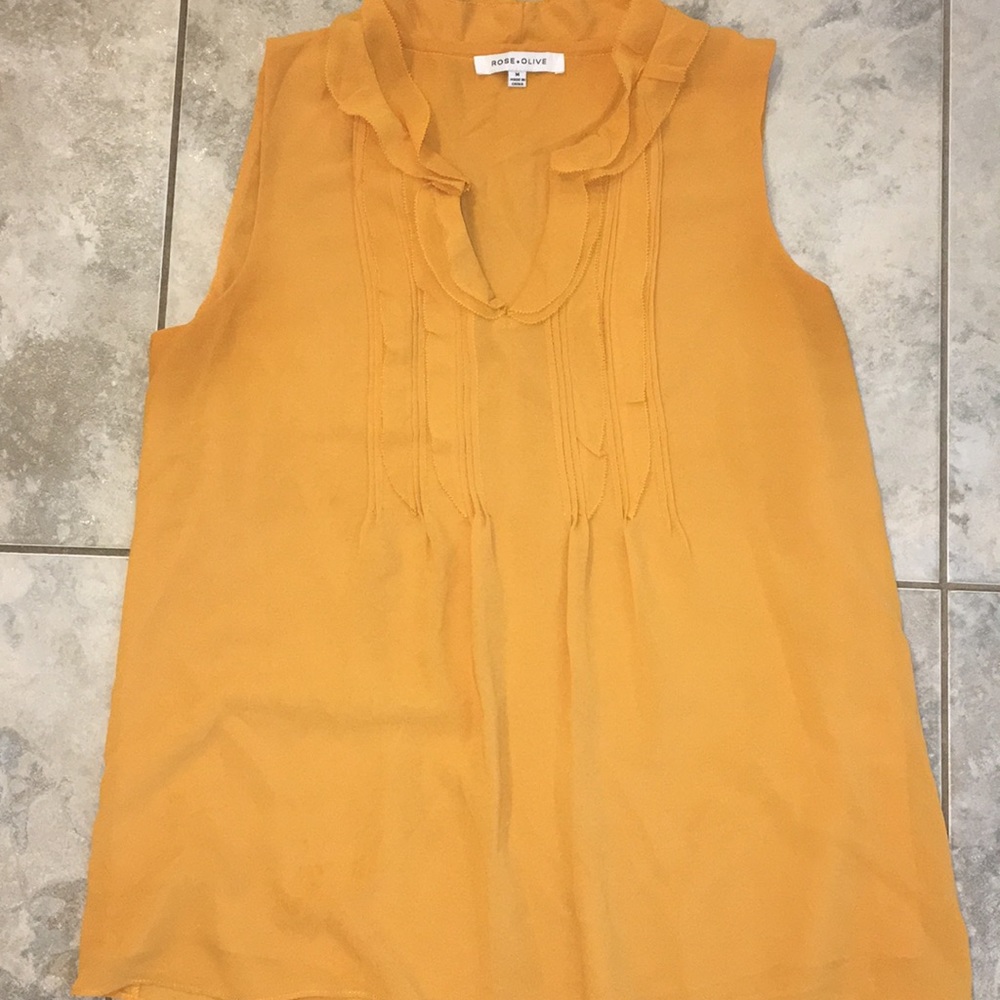 Rose & Olive Ruffled Blouse